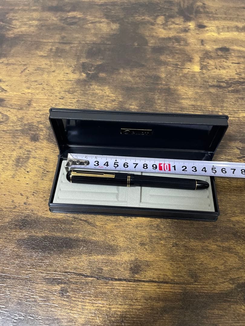 試筆のみ　初代　ジャスタス　14金　万年筆　細字　パイロット　嵌合式　備品付き