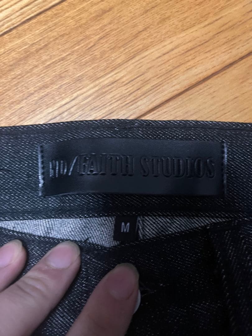 NO FAITH STUDIOS ワイドレッグデニム リジットデニム 生デニム