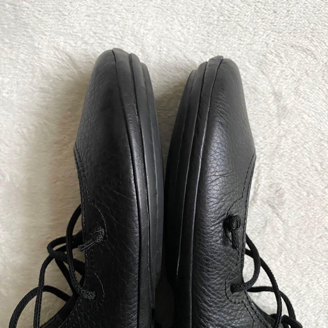 【美品✨】Camper ライトニナ　レースアップバレエシューズ　24cm レザー