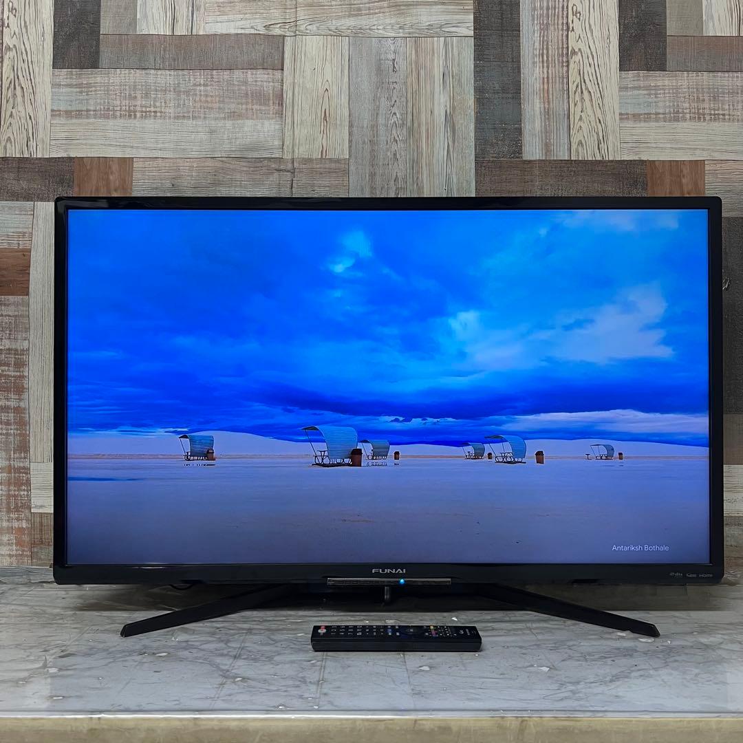 全国送料込❣️フナイ40V型HDD録画機能付液晶テレビ見ながら録画、予約が可能。