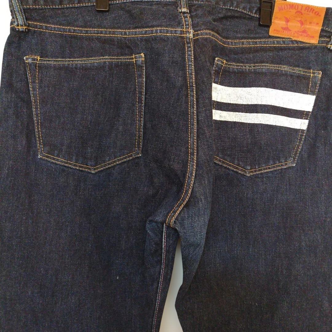 No.5　桃太郎ジーンズ　W42　ダークブルー ストレートデニム