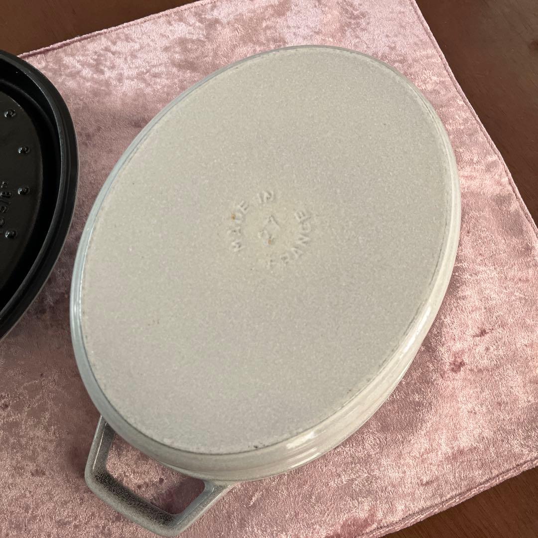 STAUB LA COCOTTE オーバル 27cm グレー