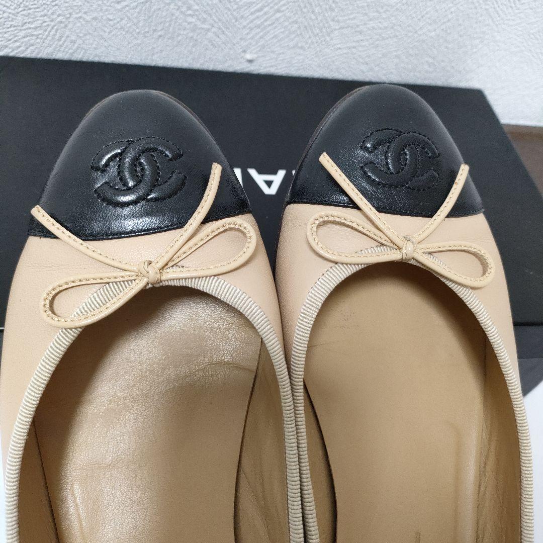 CHANEL　バレーシューズ　ココマーク　シャネル　38c