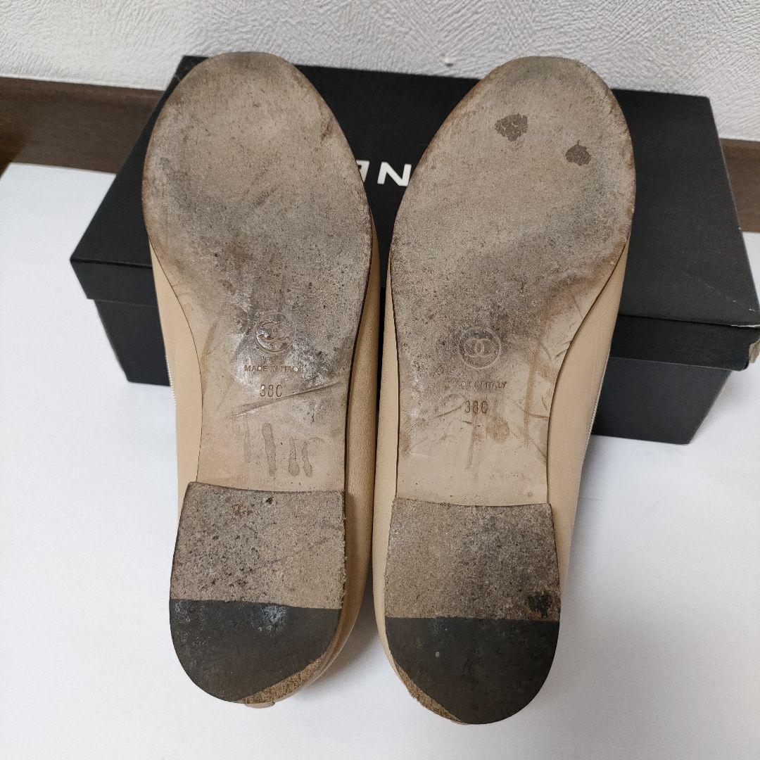 CHANEL　バレーシューズ　ココマーク　シャネル　38c