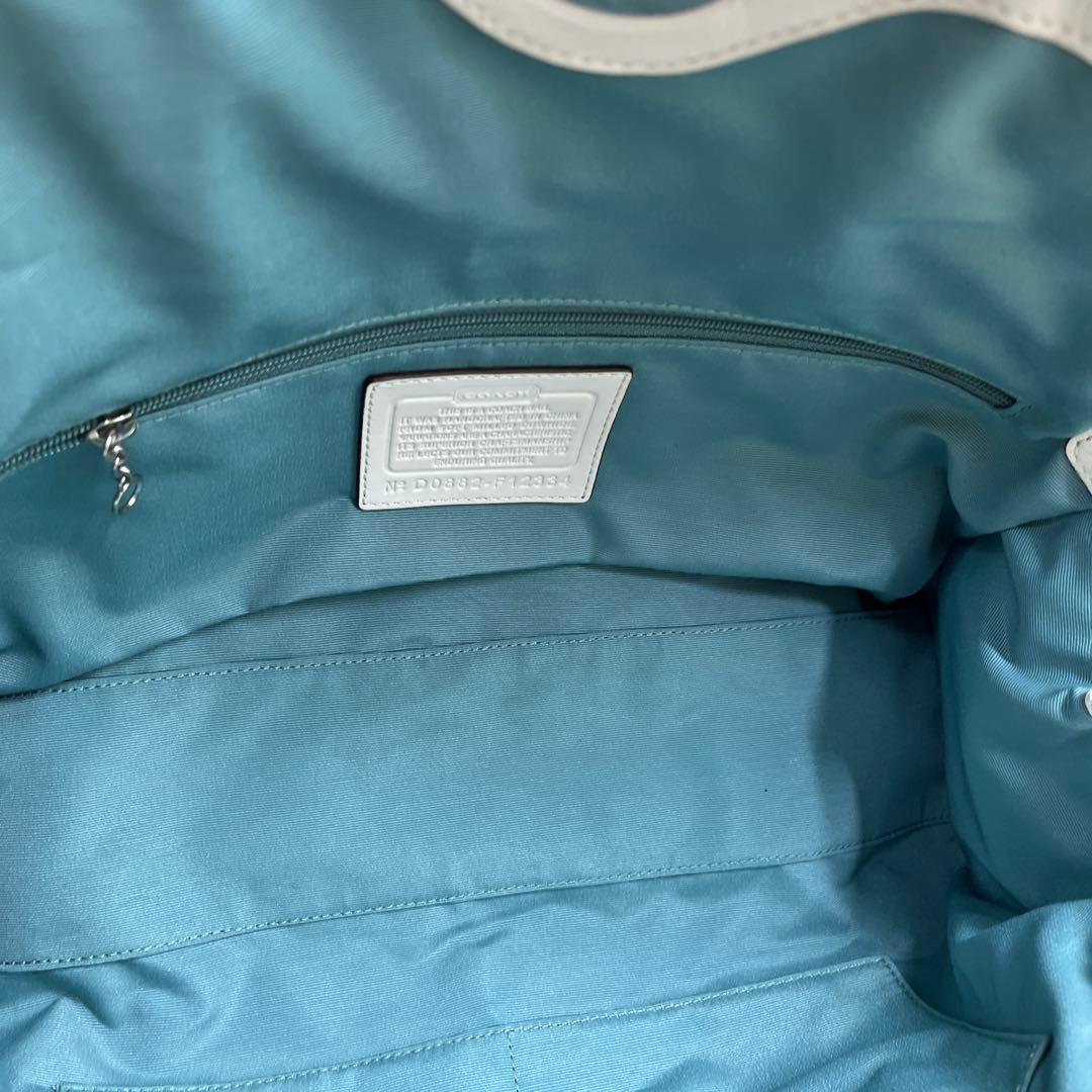 ＣＯＡＣＨ コーチ レザー　ハンドバッグ　D0882-F12334 ホワイト系