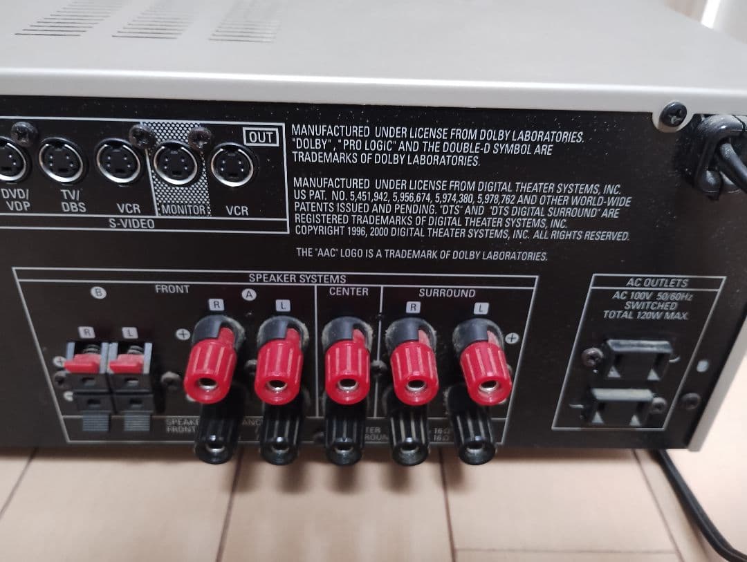 DENON DVDプレイヤー アンプ センタースピーカーセット ジャンク扱いで