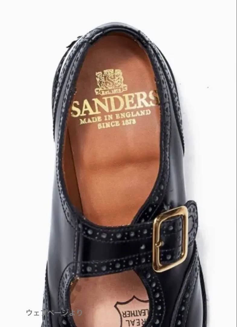 【ほぼ新品】SANDERS 2265B FEMALE PUNCHEDSANDAL