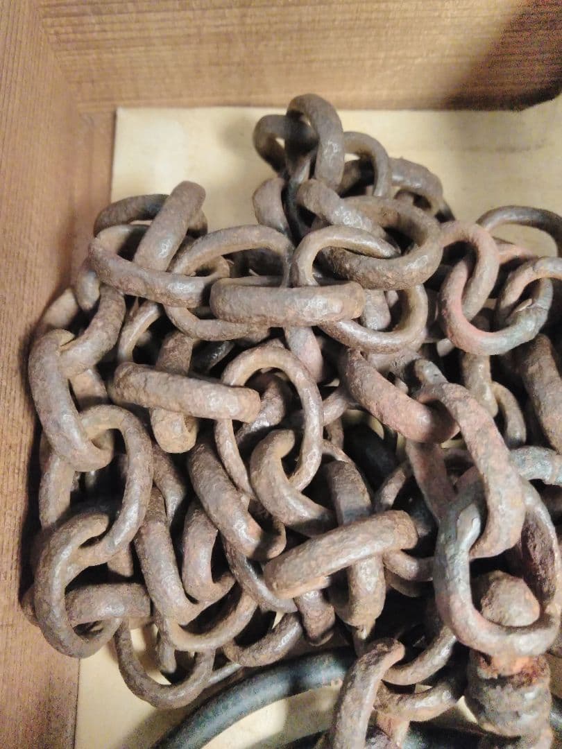 時代の釣り釜用、鎖と燗