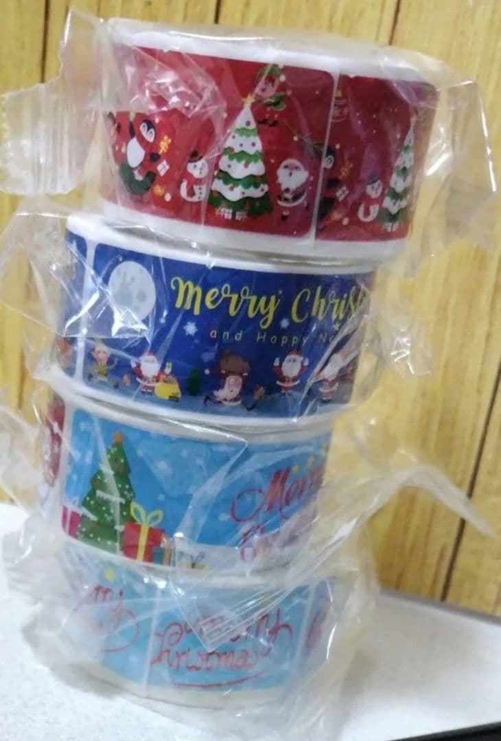 新商品⭐ クリスマス ギフトシール ギフトステッカー ラッピングラベル