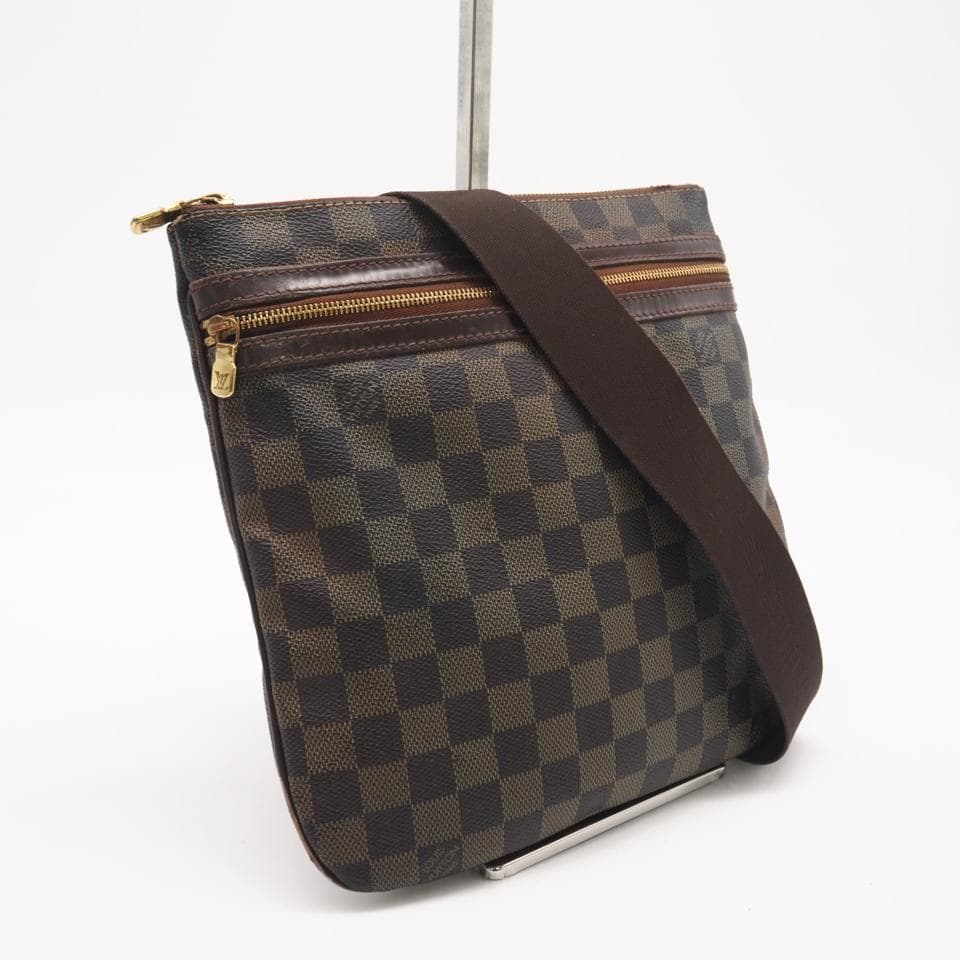 LOUIS VUITTON ショルダーバッグ ポシェット ボスフォール ブラウン