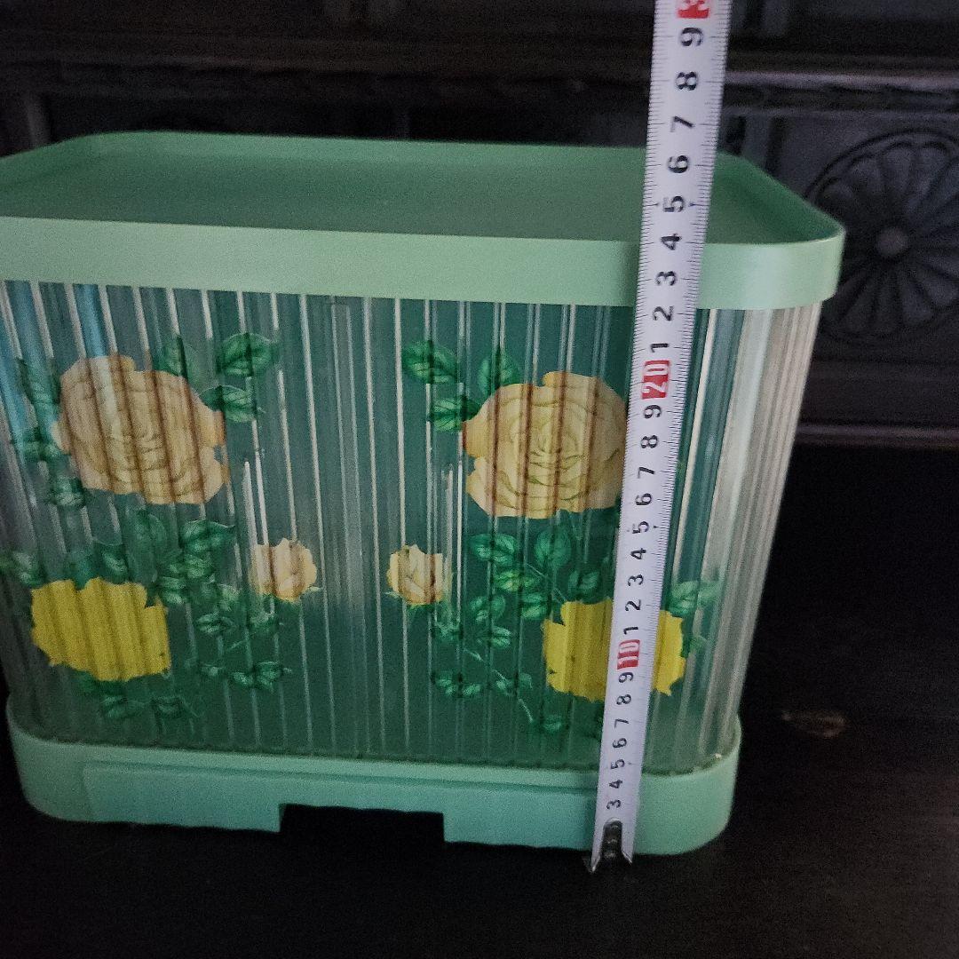 ☆昭和レトロポップ☆　蛇腹　調味料　収納ケース　水色