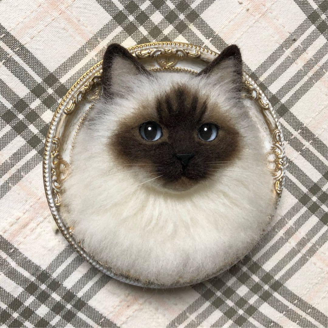 羊毛フェルト 猫 ハンドメイド 朱美