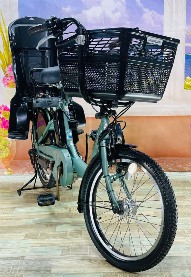 超人気！BIKKE ビッケ13AH！⭐️ブリヂストン子供乗せ電動自転車Y3104