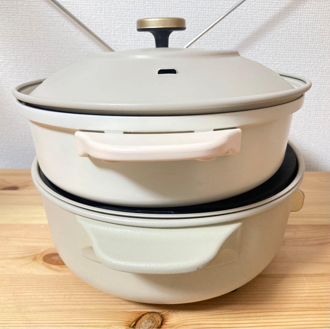 ☆超激カワ BRUNO オーバルホットプレート グレージュ BOE053-GRG