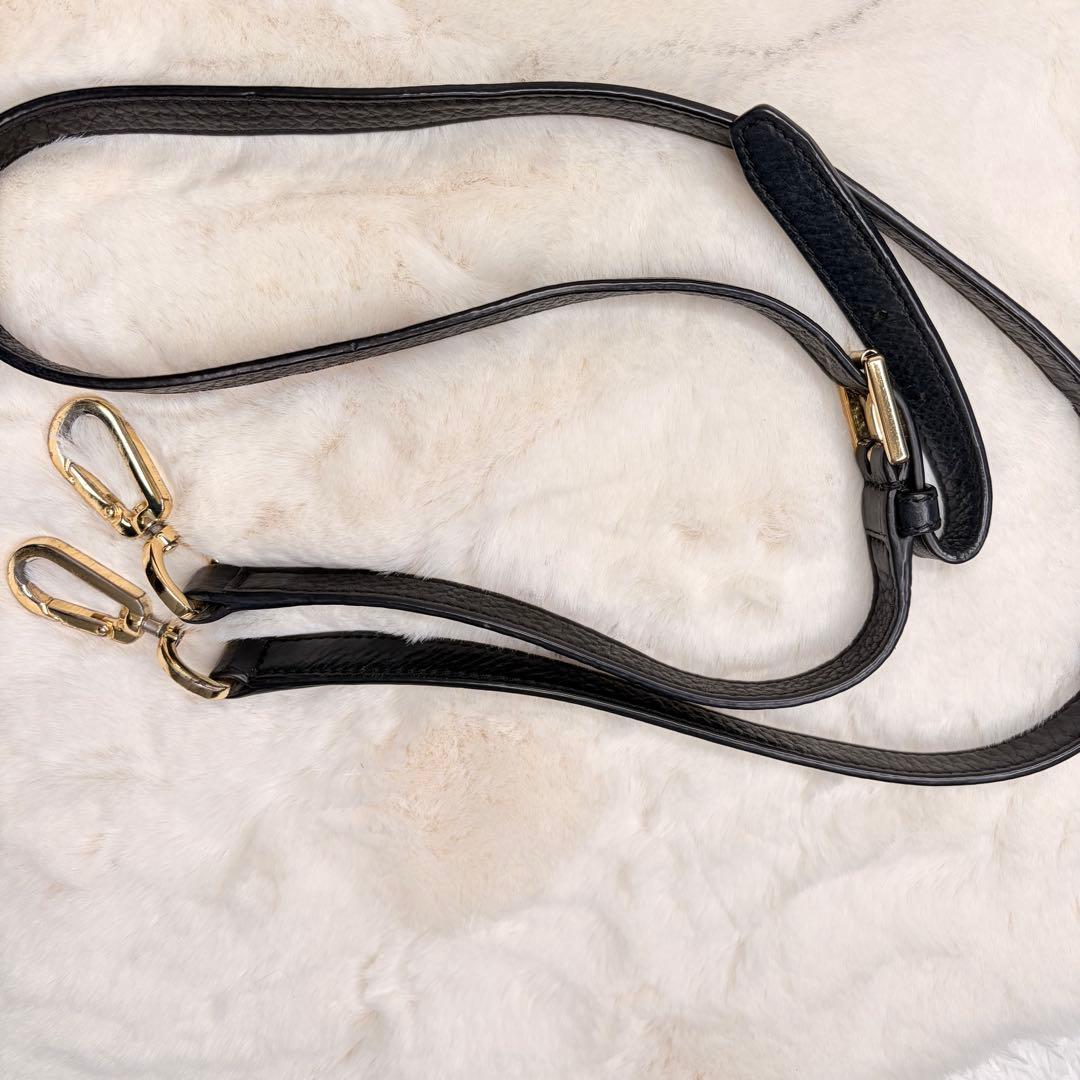 トリーバーチ　ショルダーバッグBRITTEN　レザー　ブラック　2way