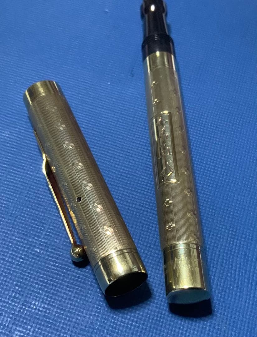 14金無垢万年筆　Vintage Mabie Todd (ニブはPilot製)