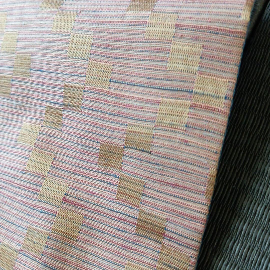 菅原工房 手先二通り　袋帯　霞　リバーシブル　縦縞