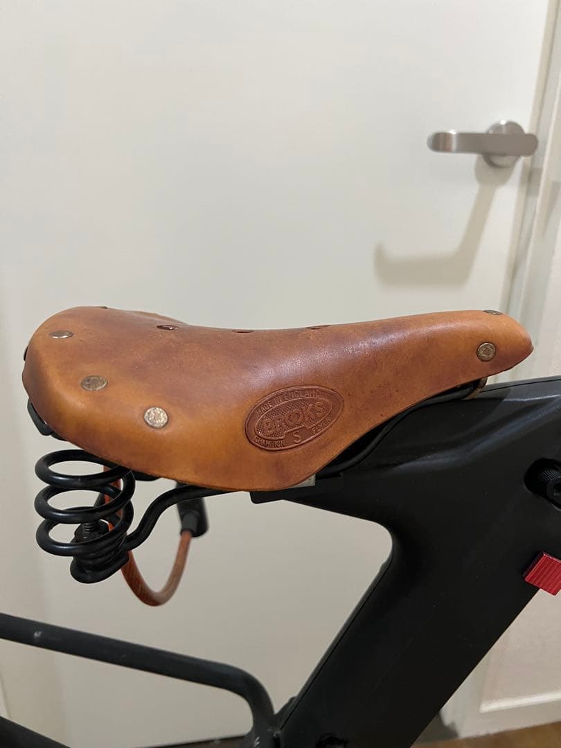 STRIDA SXQRマットブラック+BROOKSサドル Flyers+グリップ