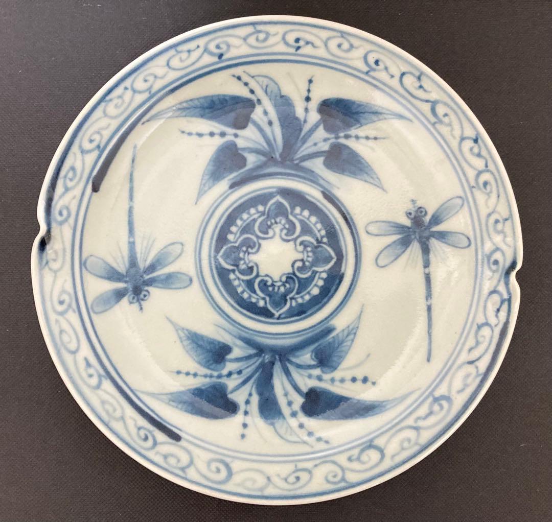 佐藤走波（六代）染付　なぶり組皿4枚