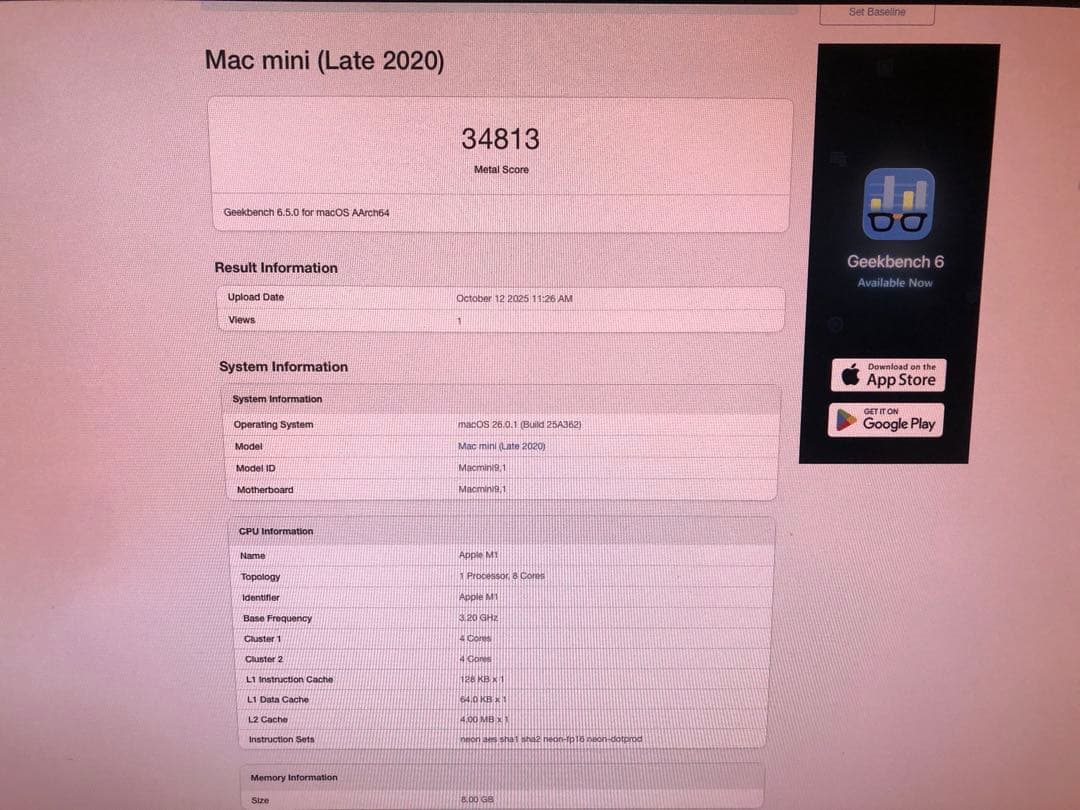 Macデスクトップ Apple Mac mini 2020 M1 8G,256G
