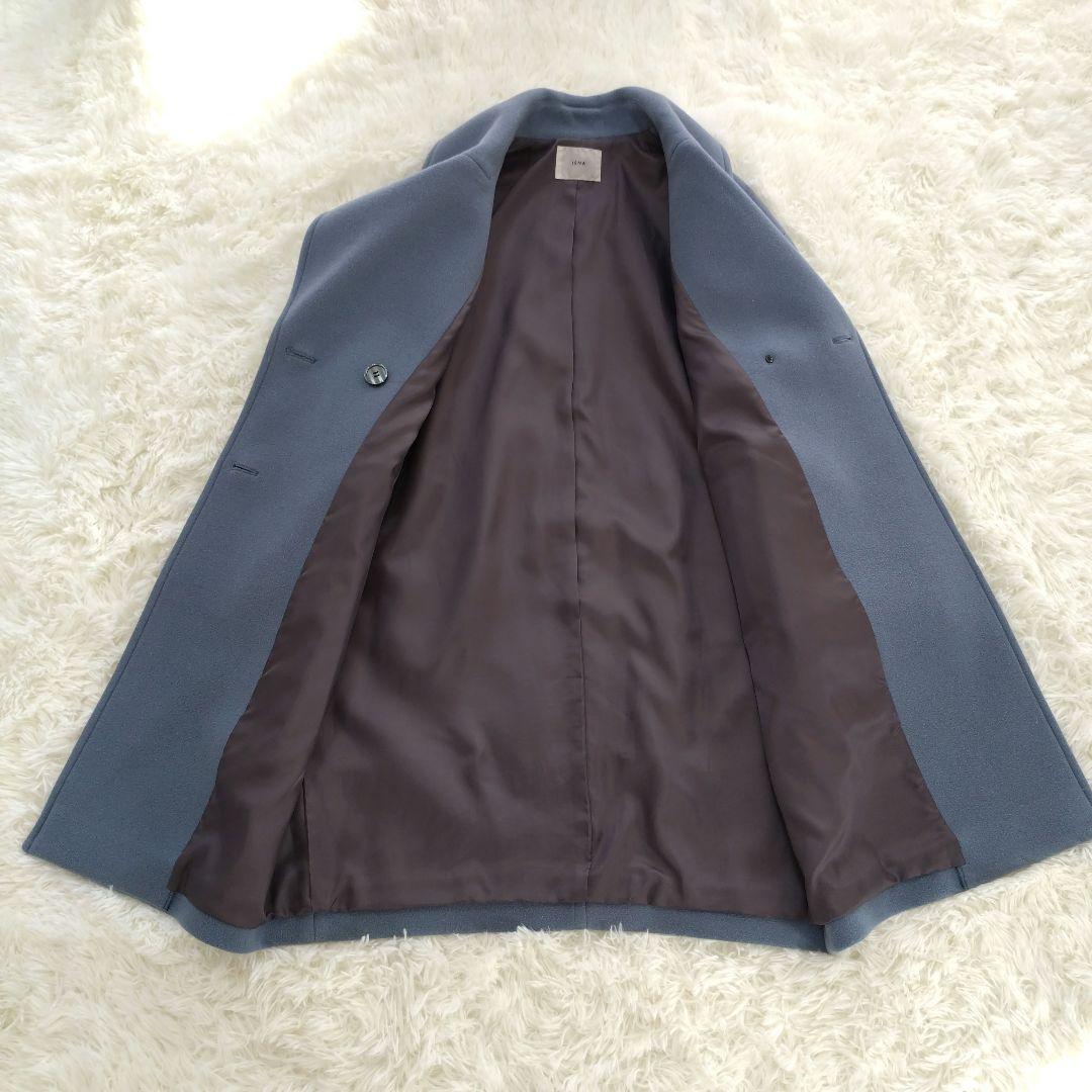 イエナ IENA ダブルモッサコート ダブル チェスター 36 サックスブルー