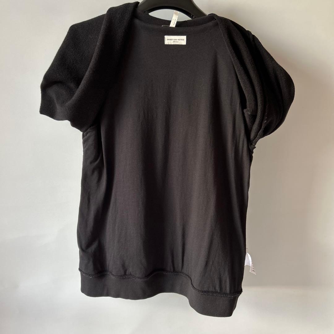 DRIES VAN NOTEN 黒 ドレープスウェット