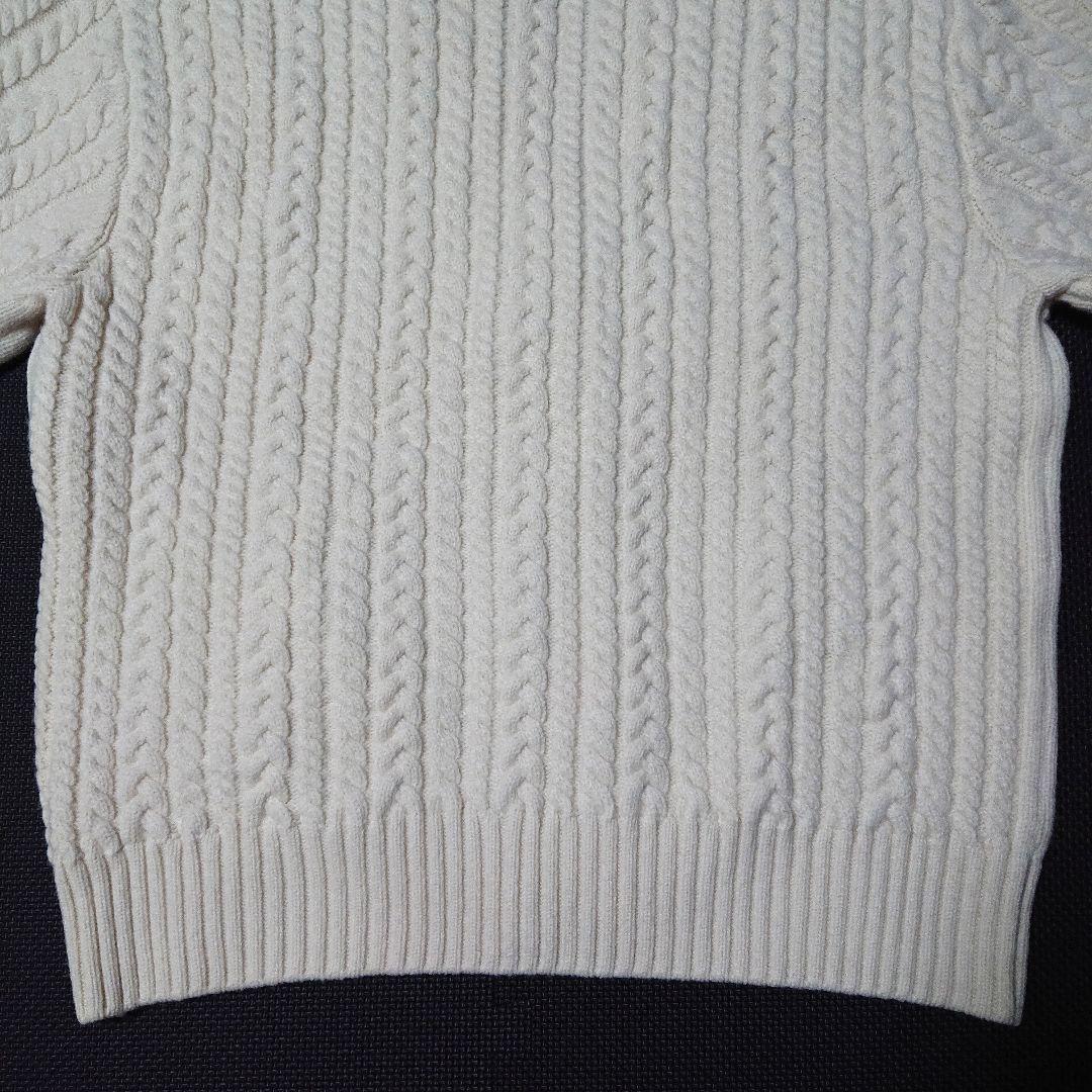 ■YORI ヨリ ケーブル編みニットカーディガン オーバーサイズ 38 美品