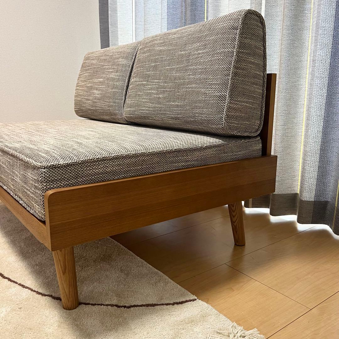 【ほぼ新品】unico ウニコ アルベロ 2人掛けソファ＋オットマン