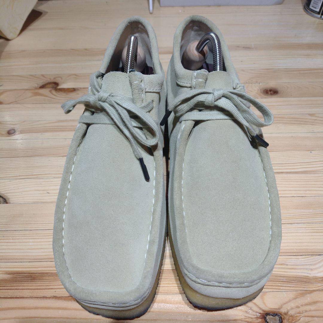 クラークスオリジナルス ワラビー スエード ベージュ 25.5センチ