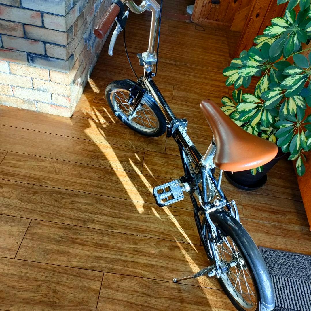 折り畳み自転車　キャプテンスタッグ　16インチ　黒