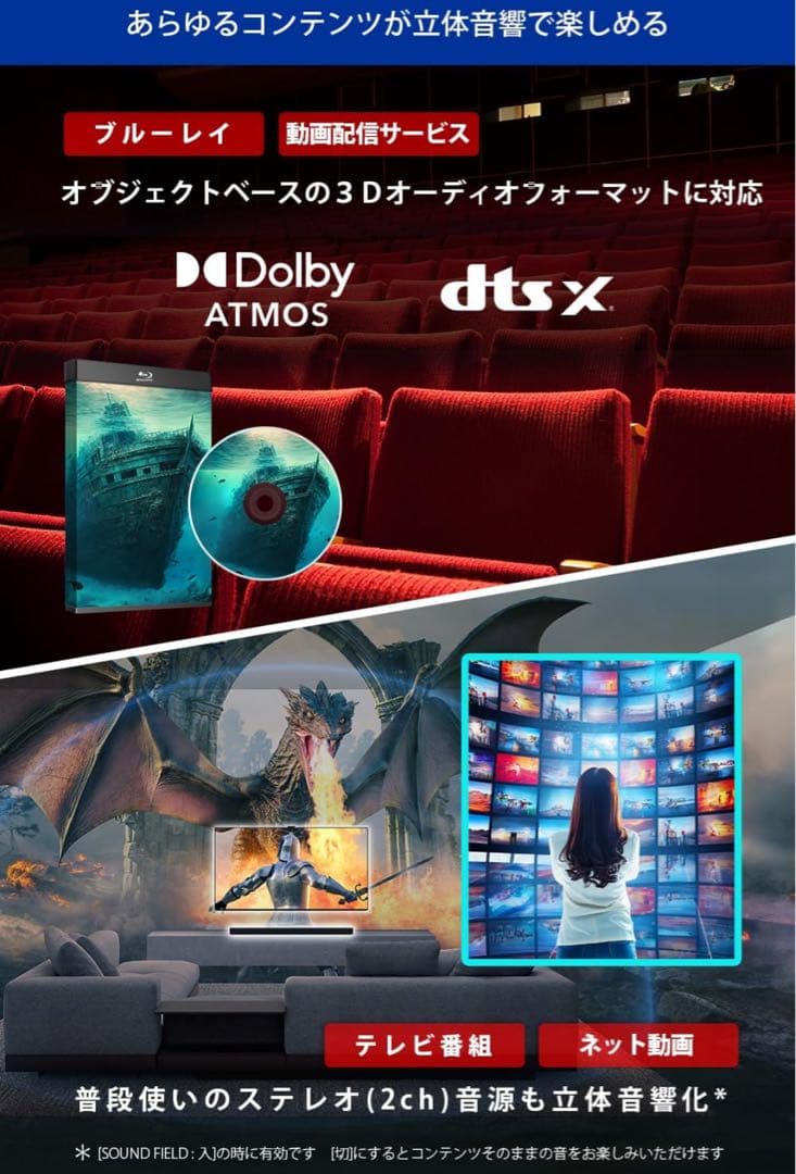 「新品」Sony サウンドバー HT-A8000 BRAVIA