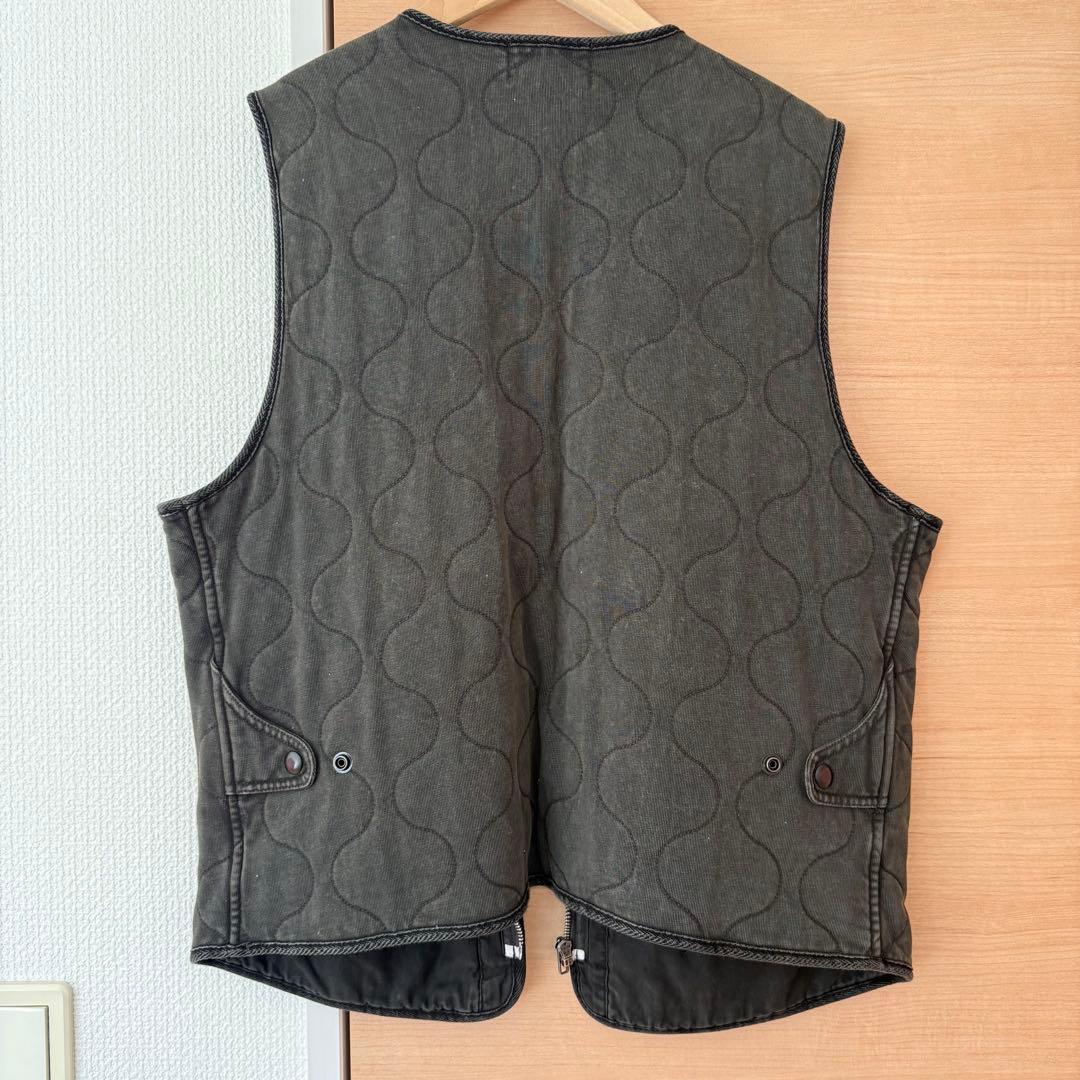 ダブルアールエル　RRL キルティングインディゴデニムベスト Mサイズ