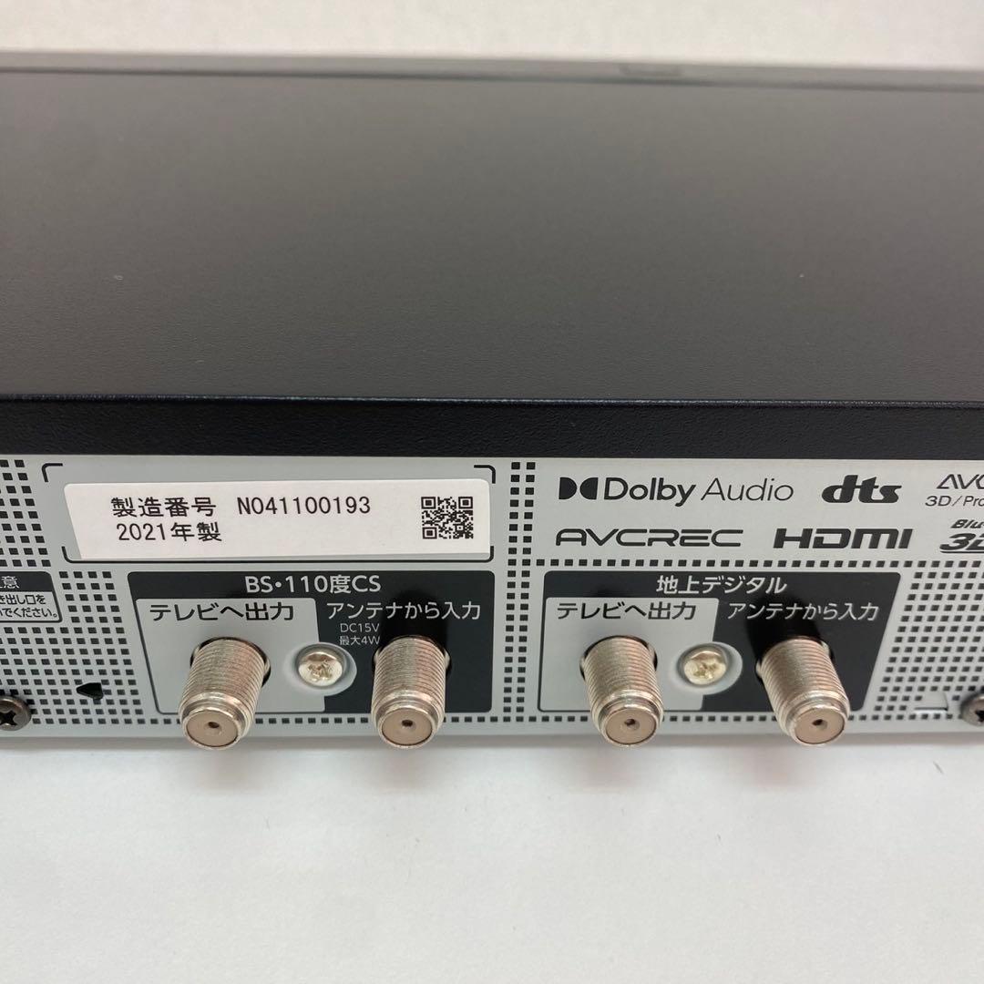 東芝 HDD&ブルーレイレコーダー DBR-M4010 4TB 2021年製