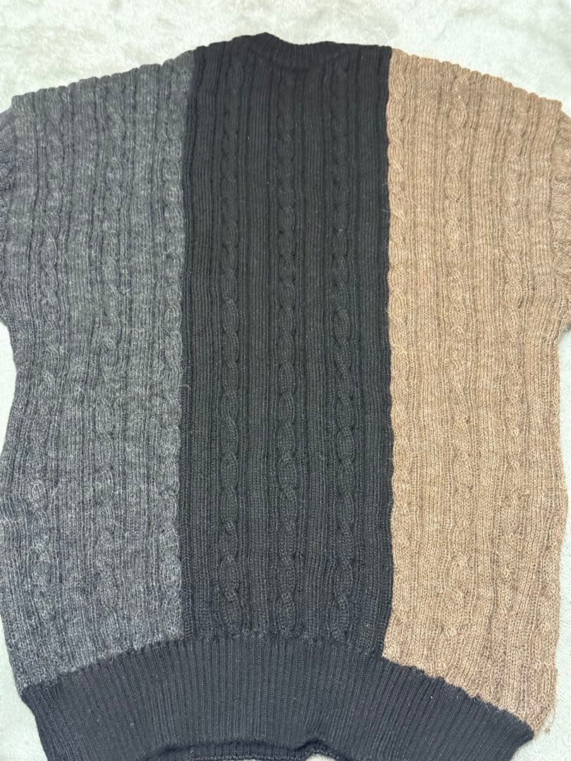 美品　BALENCIAGA アルパカ100% ケーブルニット M 日本製