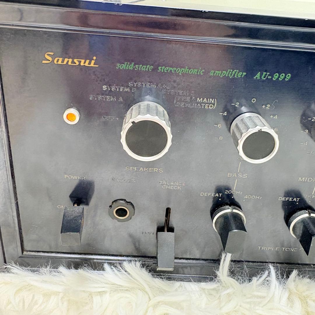 SANSUI プリメインアンプ AU-999 オーディオ機器 希少