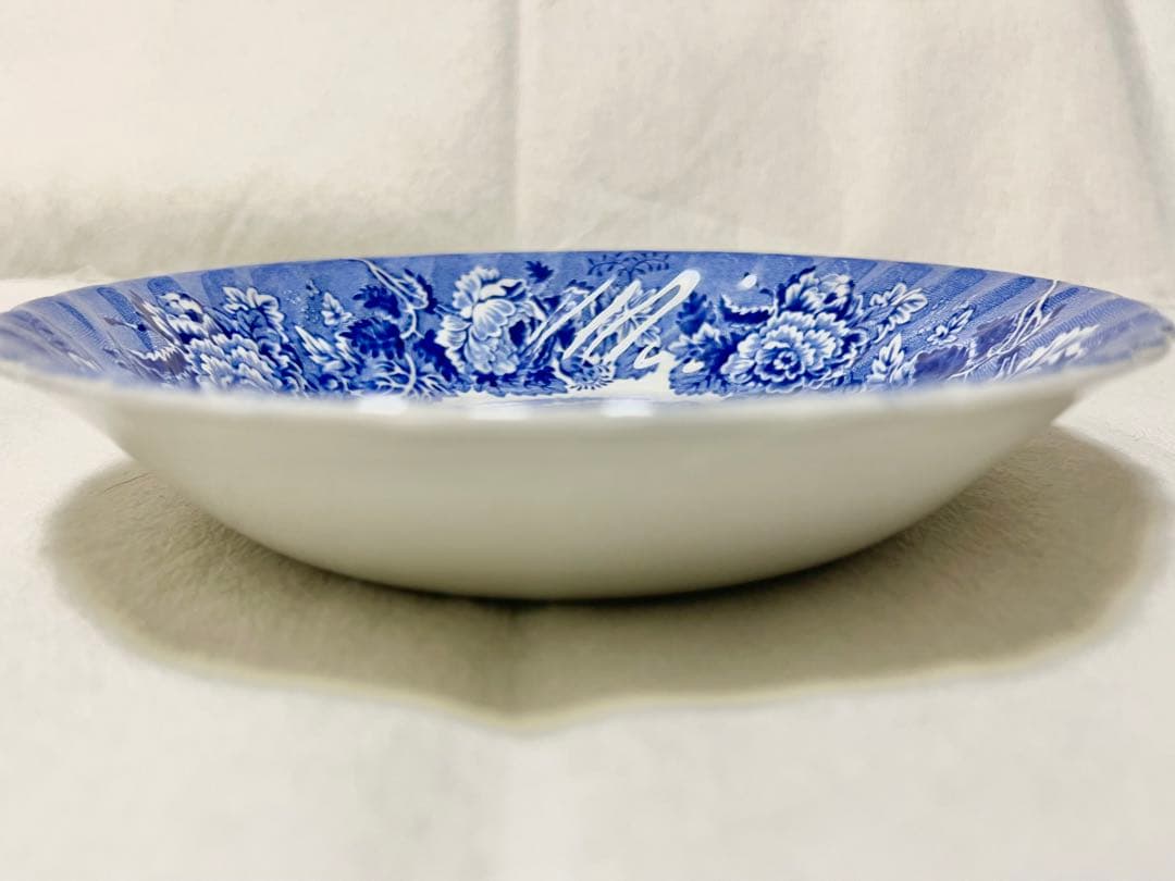 【ヴィンテージ】英WOOD&SONS ENGLISH SCENERYスープ皿2枚