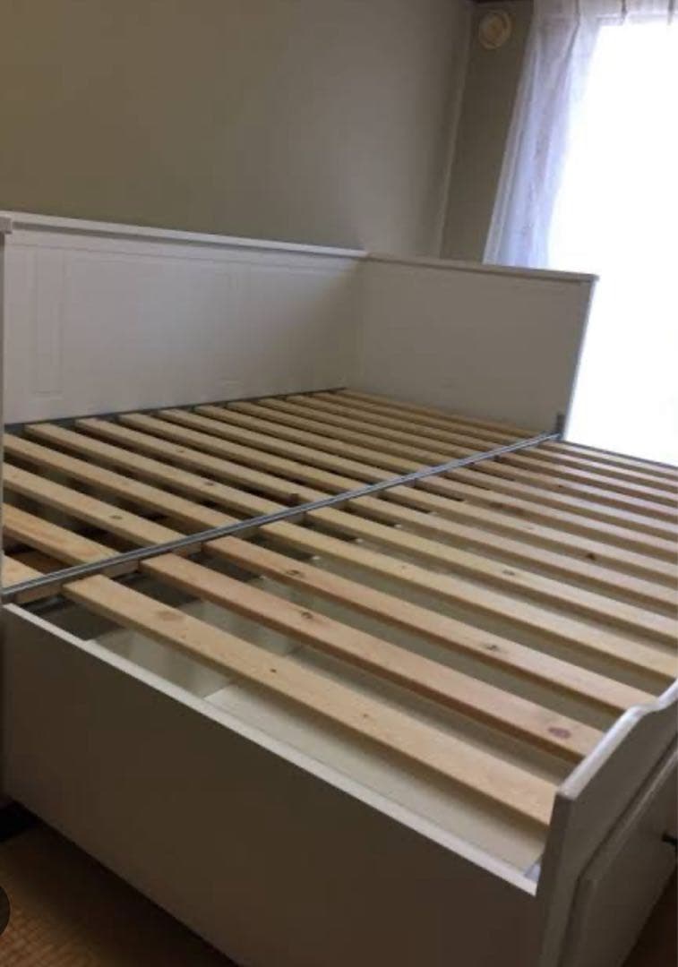 【かっくん】☆IKEA【マットレス1枚付き】ヘムネス デイベッドフレーム