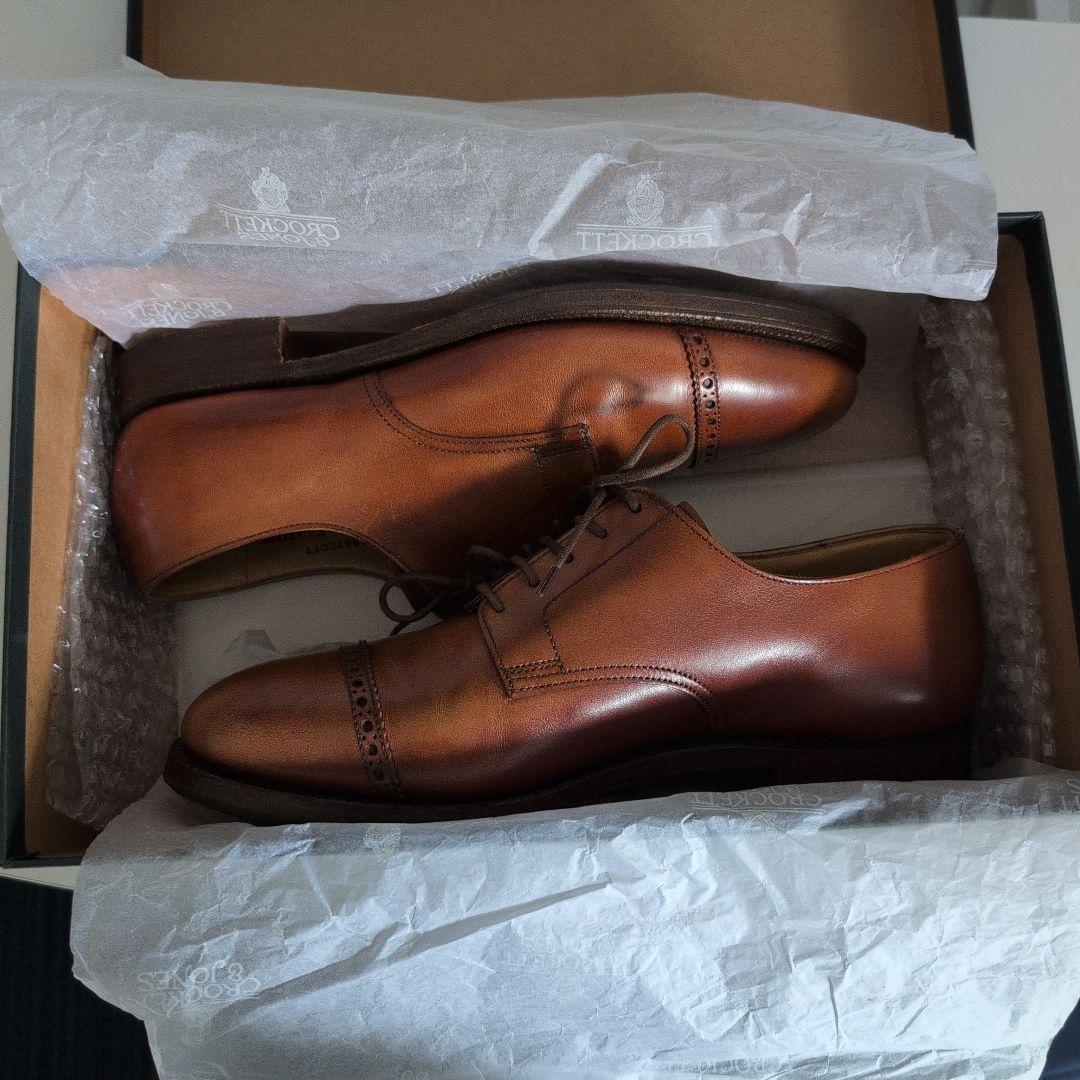 【美品】クロケット & ジョーンズ キャップトゥ 6E