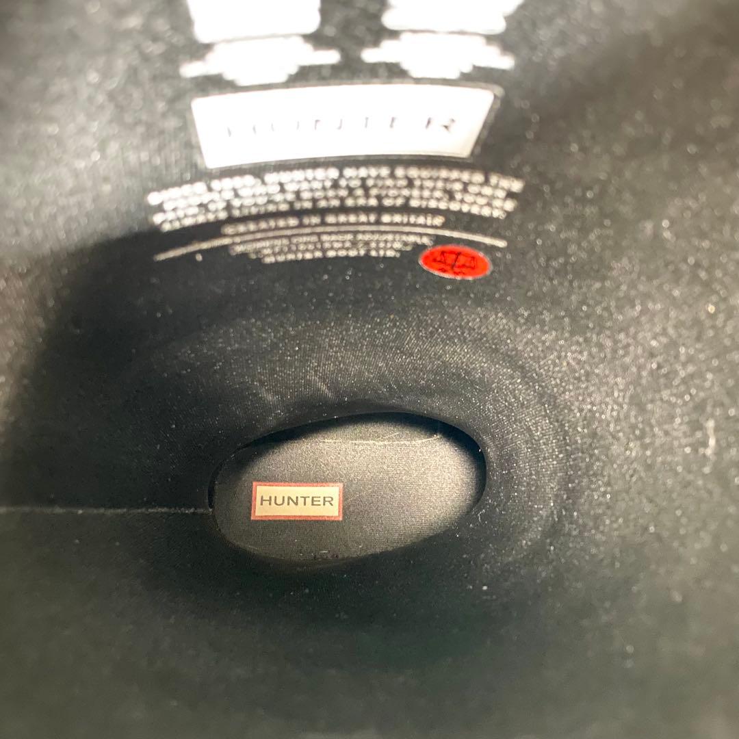 美品　HUNTER ハンター　レインブーツ　ロングブーツ　シューズ　雨　長靴　黒