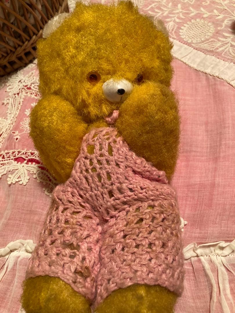 DDRベア ピンクのオーバーオール