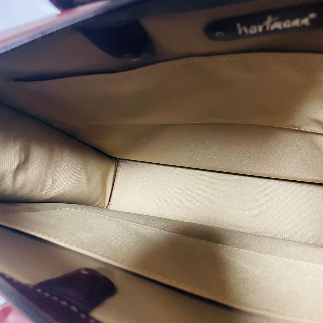 ハートマン レザー ブリーフケース ショルダーバッグ メンズ 茶 2way