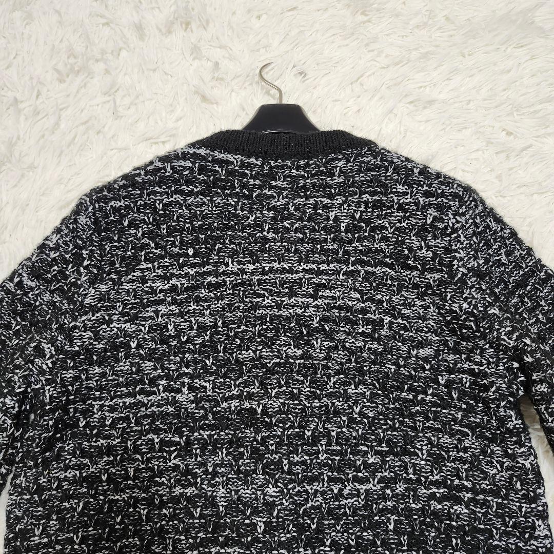 アルアバイル　フリゼツイーディクルーニットジャケット　ノーカラー　金ボタン　2