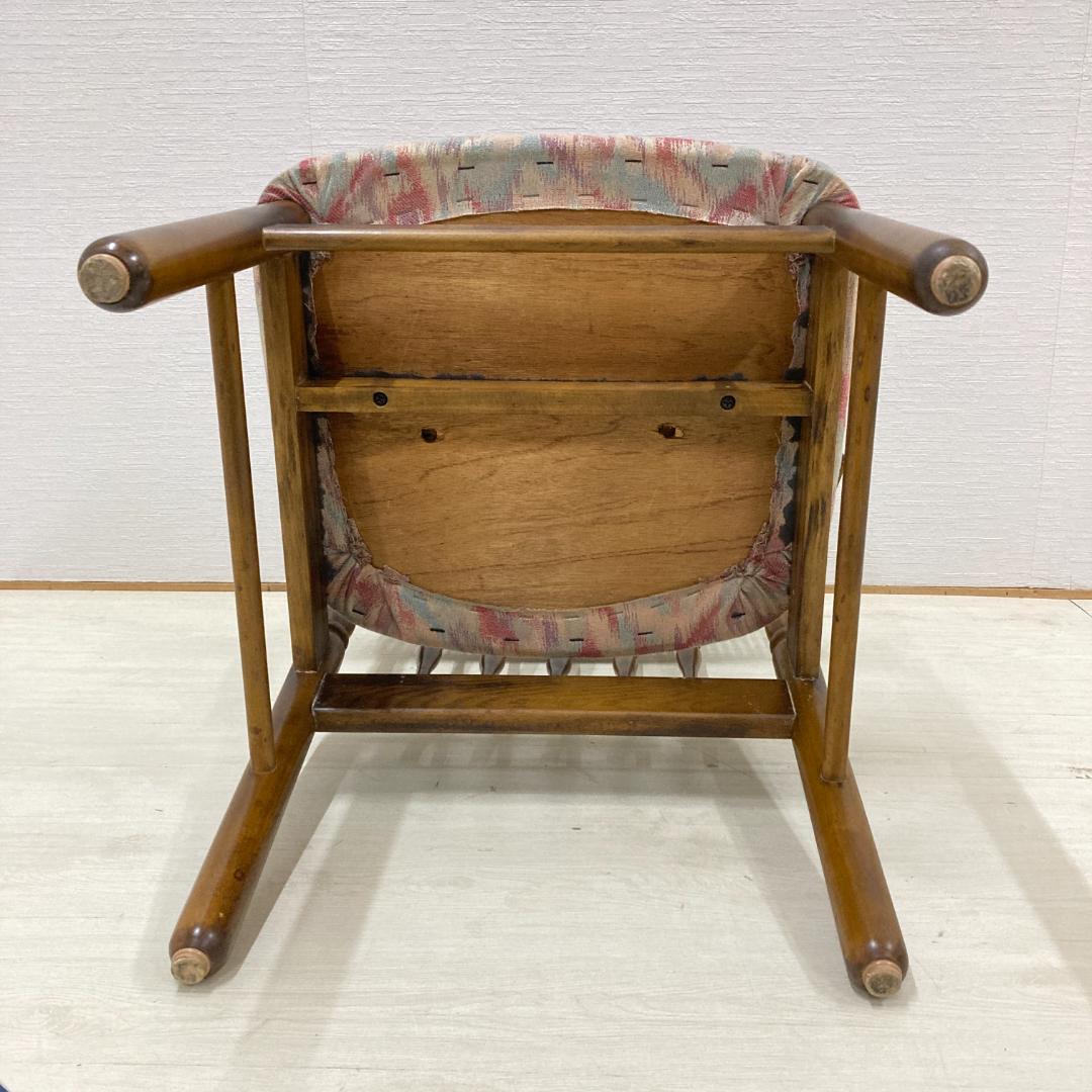 【カリモク】コロニアル　ダイニングチェア　椅子 レトロ