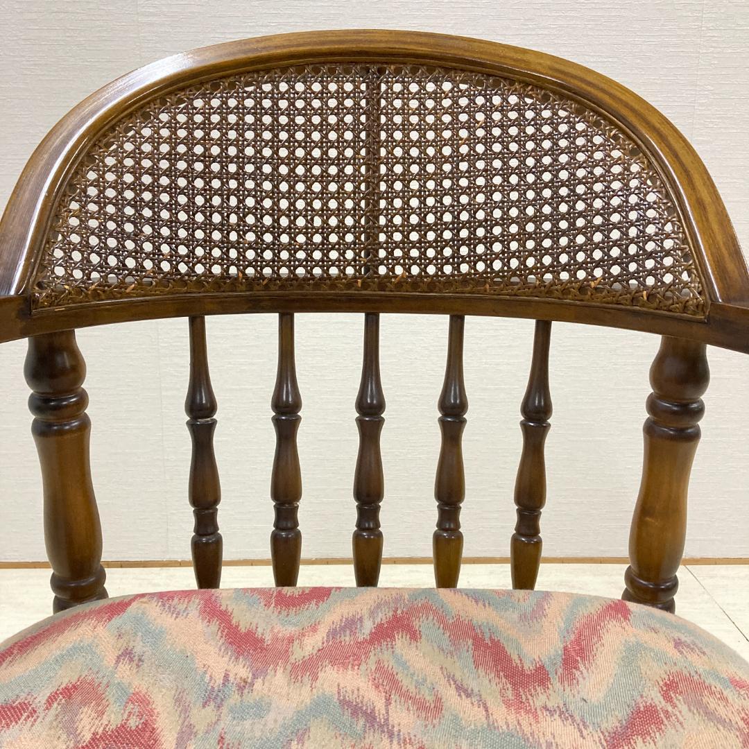 【カリモク】コロニアル　ダイニングチェア　椅子 レトロ