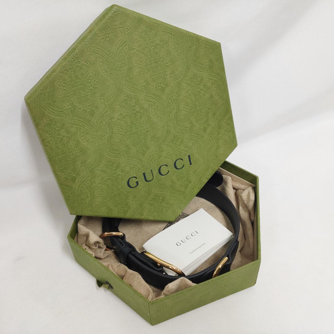 新品未使用 グッチ インターロッキングG ペット カラーXL中型犬～大型犬用首輪