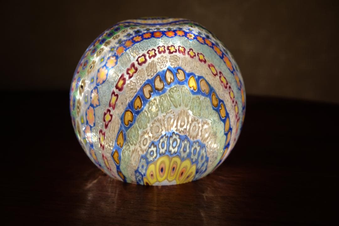 ミルフィオリ 吹きガラス 花瓶 検/辻和美 澤田和香奈 黒川登紀子/田子美紀