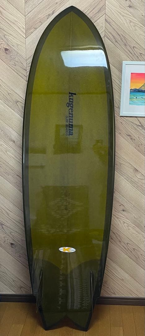 Kugenuma surfboards 6’4 フィッシュツイン ミッドレングス