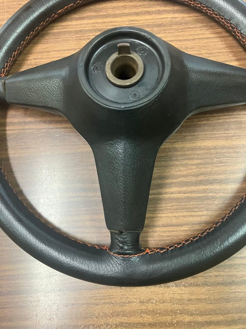 ローバーミニ　クーパー　レザー巻きステアリング