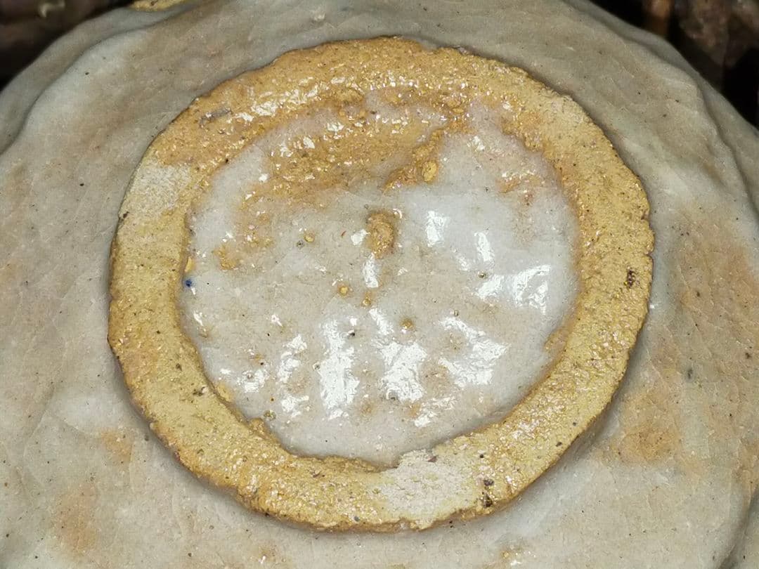 ♥美濃焼　志野　茶碗　無銘　茶道具　骨董　古玩