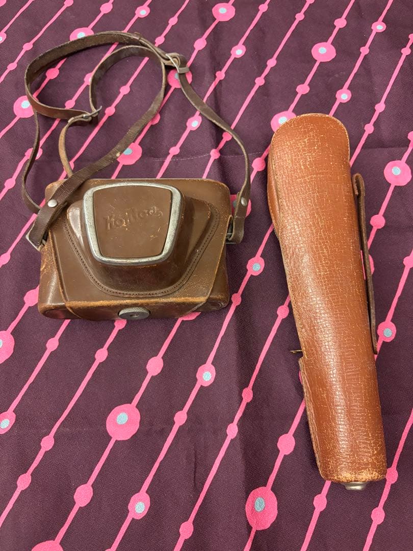 【送料込 匿名】Konica カメラ IIIA ケース・三脚付き